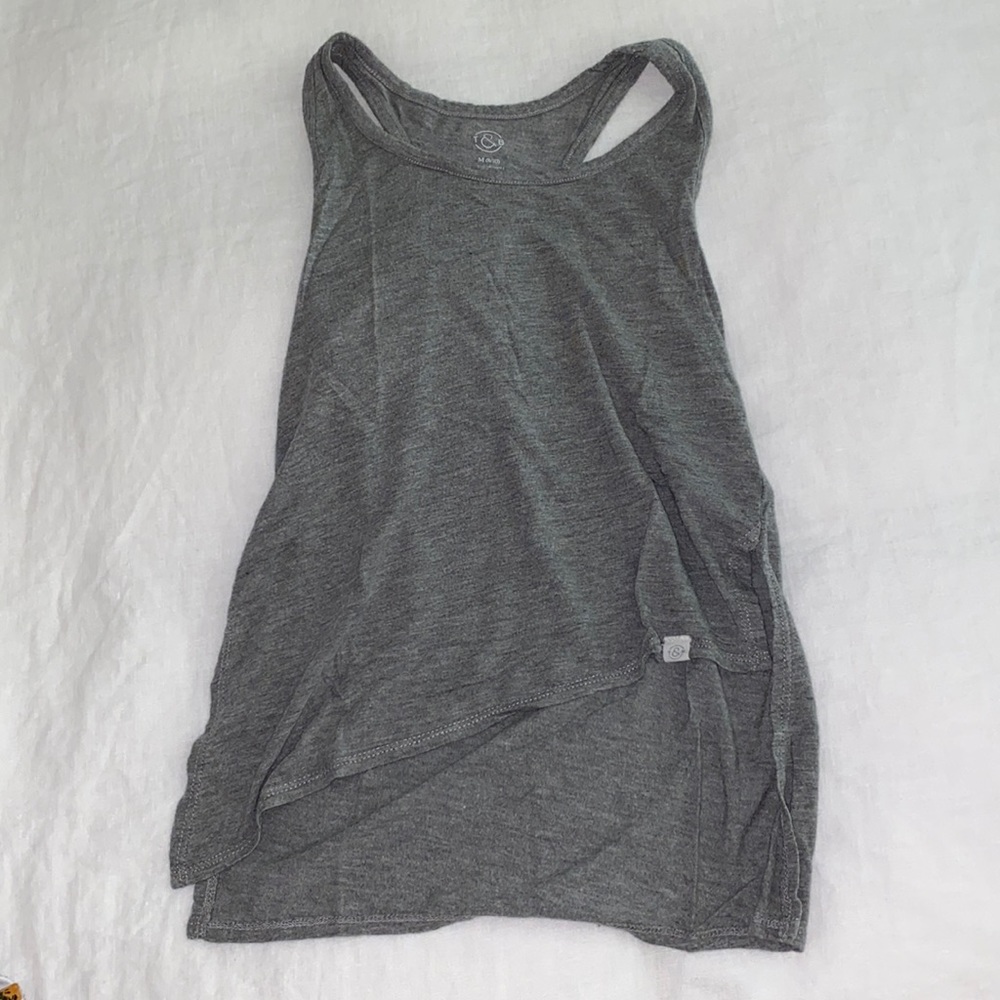 GIRLS GREY LOOSE TANK